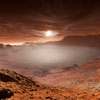 Марстағы күннің батуы